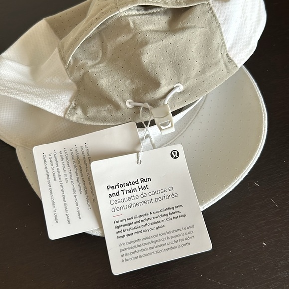 LULULEMON Perforated Run and Train Hat White NEW main image 7